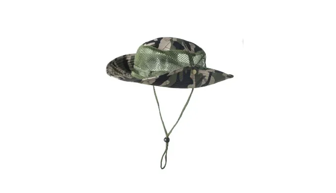 2 Pack: Unisex Mesh Camo Wide Full Brim Camouflage Hats