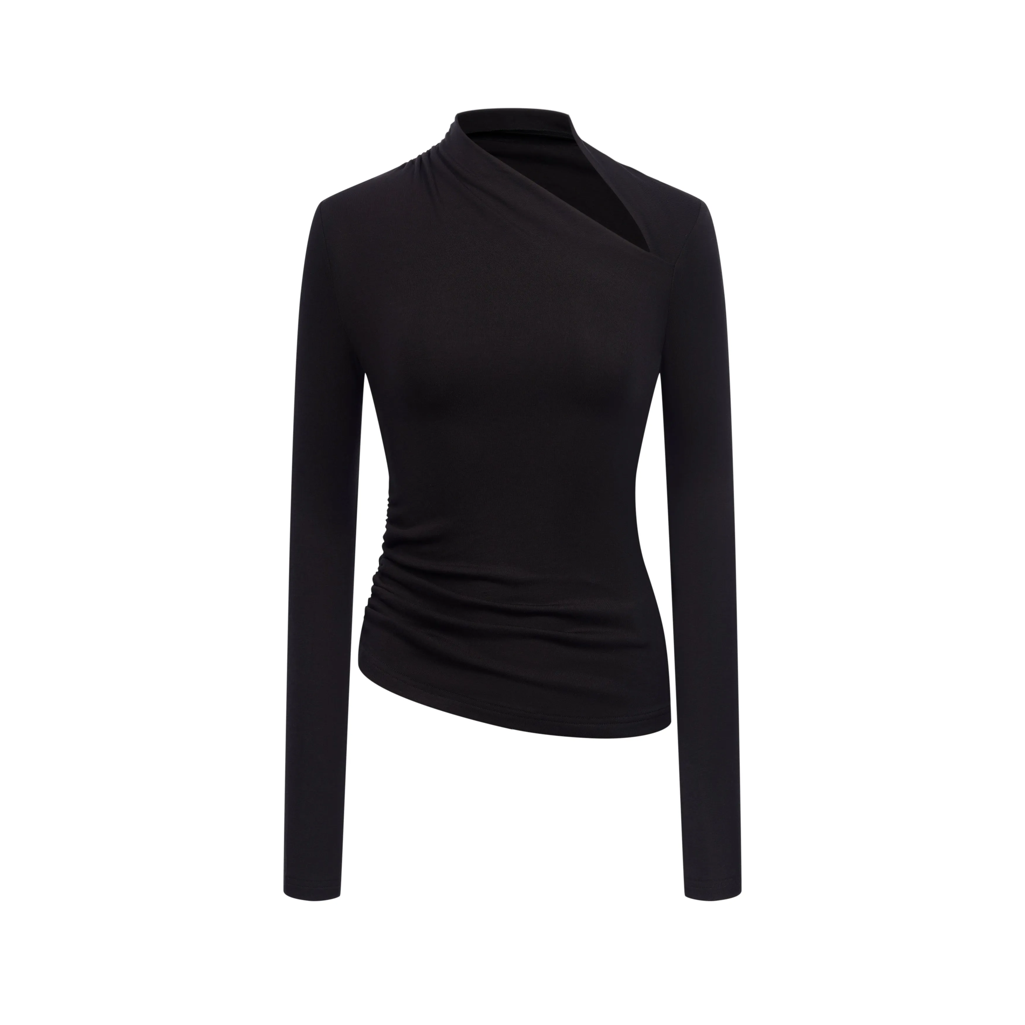 Asymmetric Long-Sleeve Top