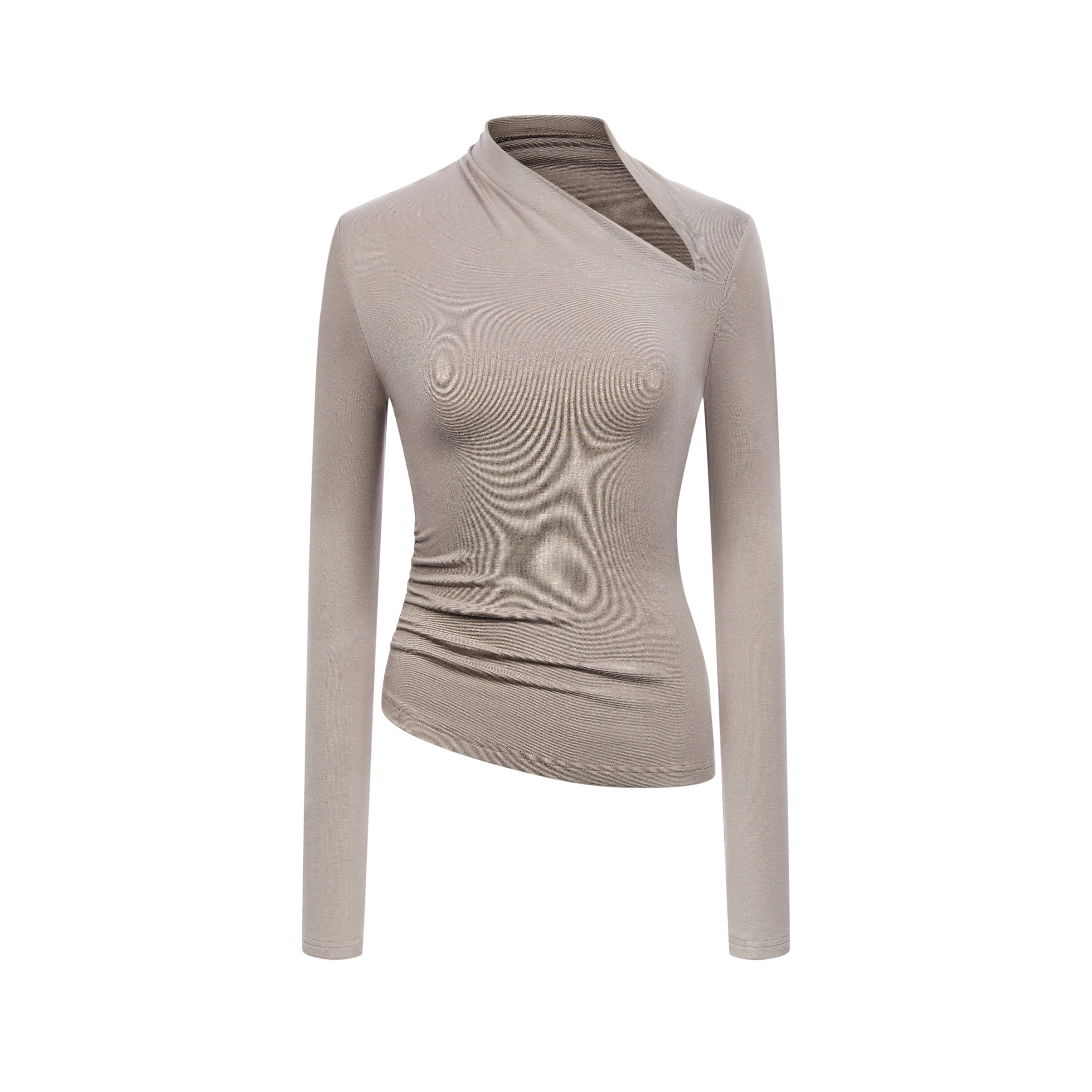Asymmetric Long-Sleeve Top