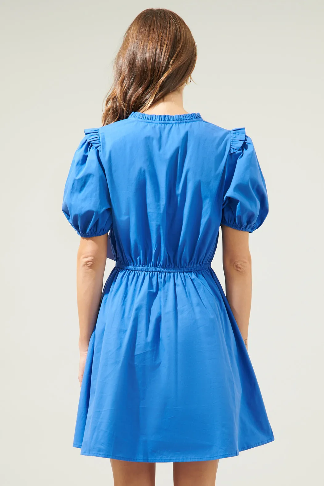 Candice Love Poplin Short Sleeve Mini Dress