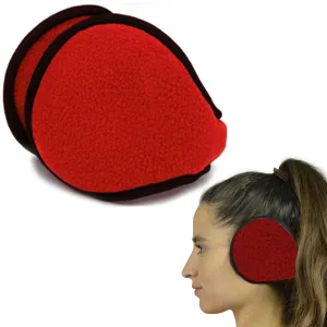 Ear Muff Fleece Winter Ear Warmer Wrap Behind Head Design Cold Weather Men Women