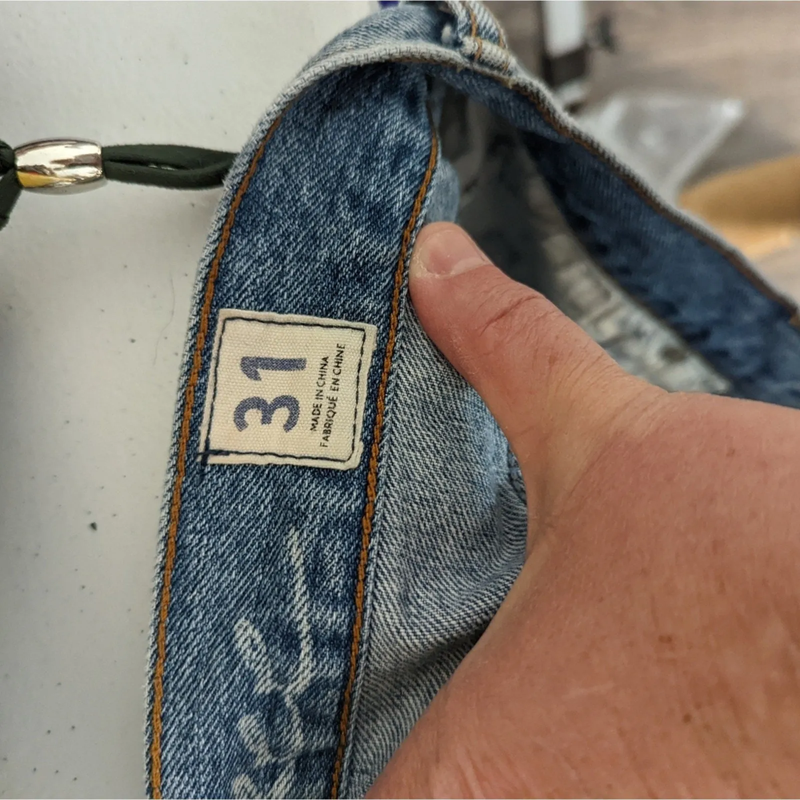 Free People Denim Distressed Cut Off Shorts 31