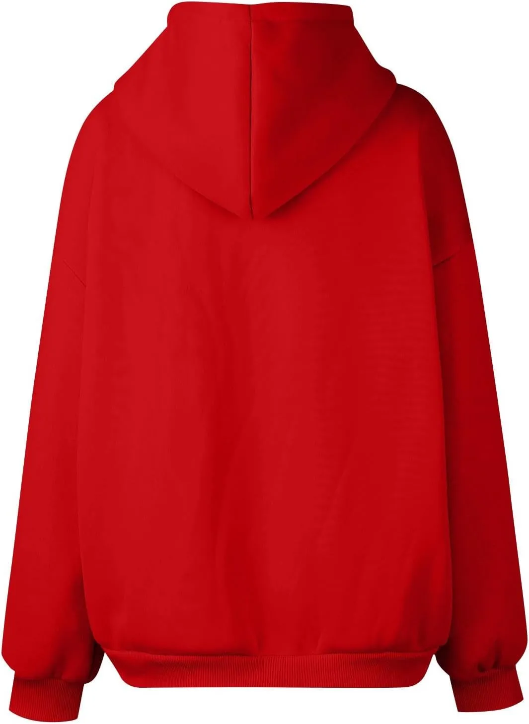Gumipy Women Zip Up Hoodie Pullover Fleece Drawstring Oversized Sweatshirt Hoodies Long Sleeve Y2K Hoodie with Pockets