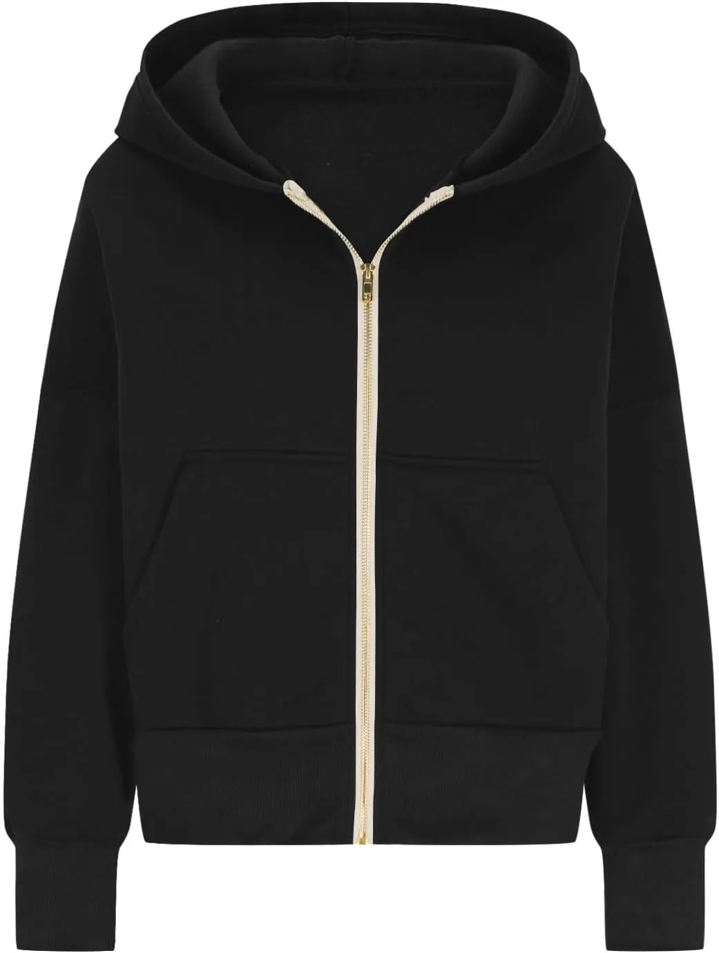 Hoodies For Women Full Zip Up Oversized Sweatshirts Casual Long Sleeve Track Jackets With Pockets 2024 Fall Outfits