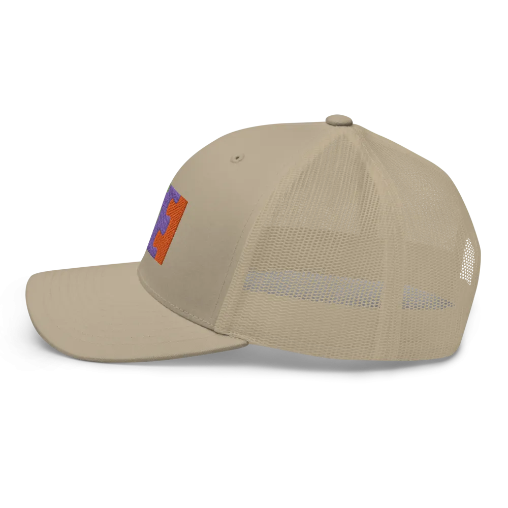 Jigsaw Trucker Cap: Khaki