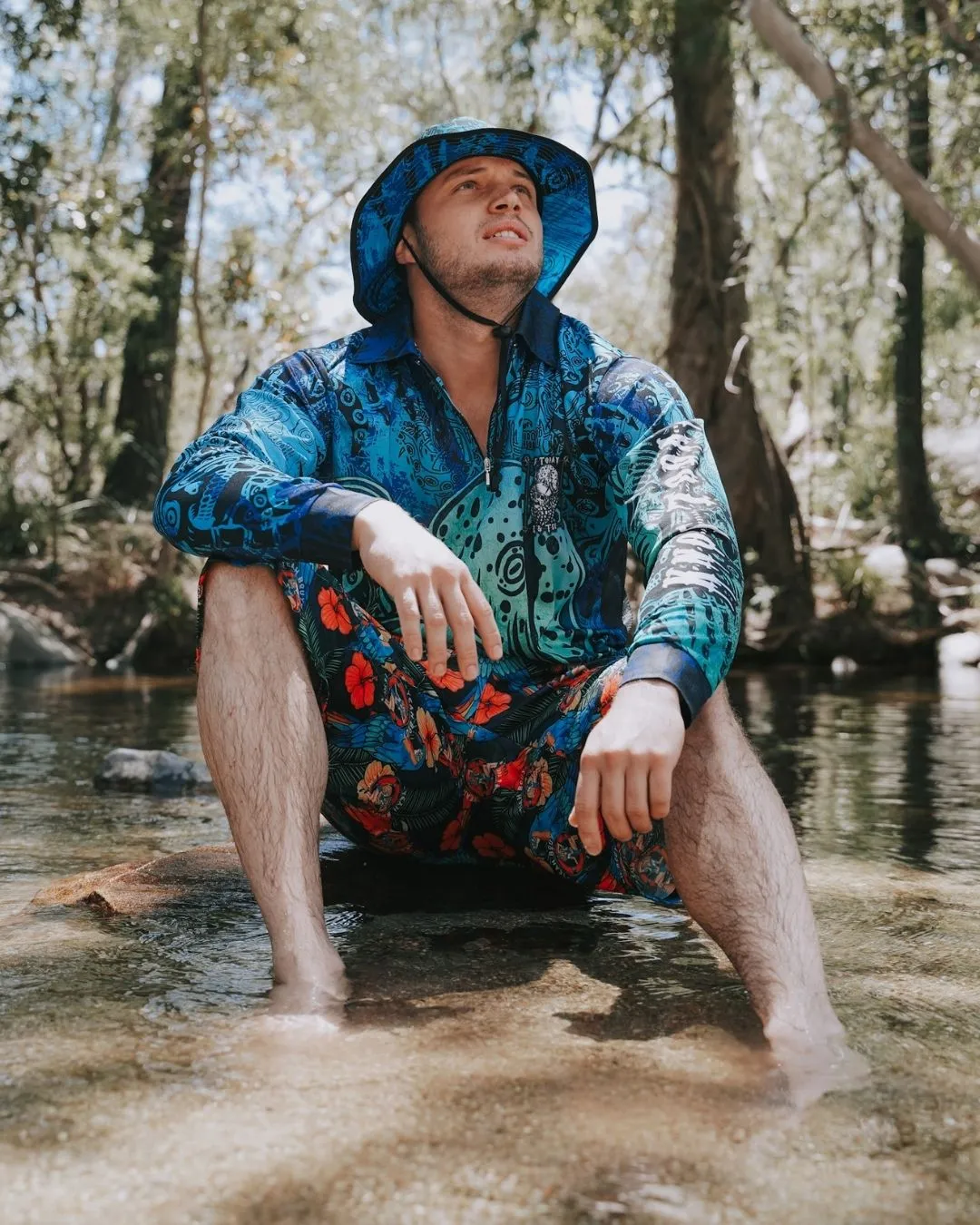 Mens | Knot Today Deep Blue Kraken Fishing Shirt