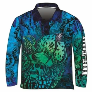 Mens | Knot Today Deep Blue Kraken Fishing Shirt