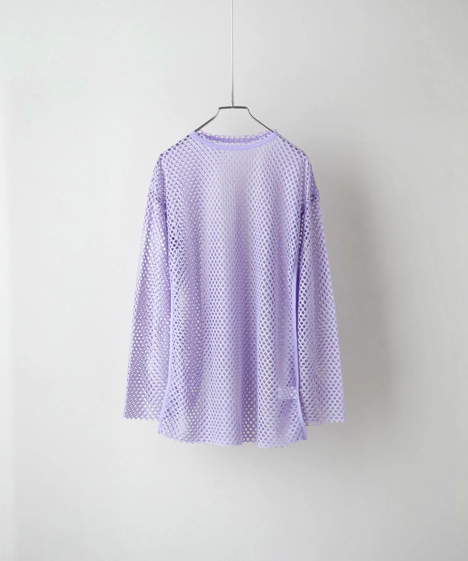 Mesh knit pull over