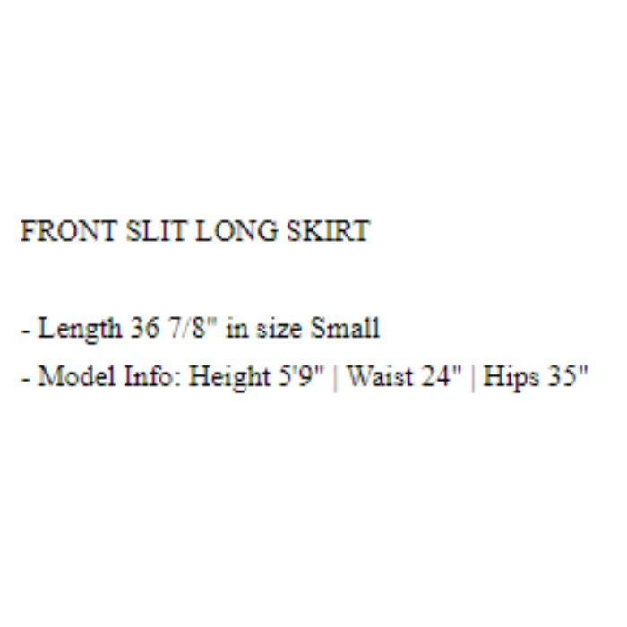 Midi-Maxi Denim Skirt