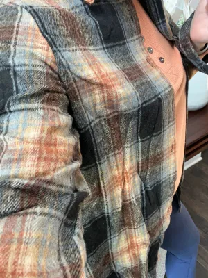 Oversized plaid shirt