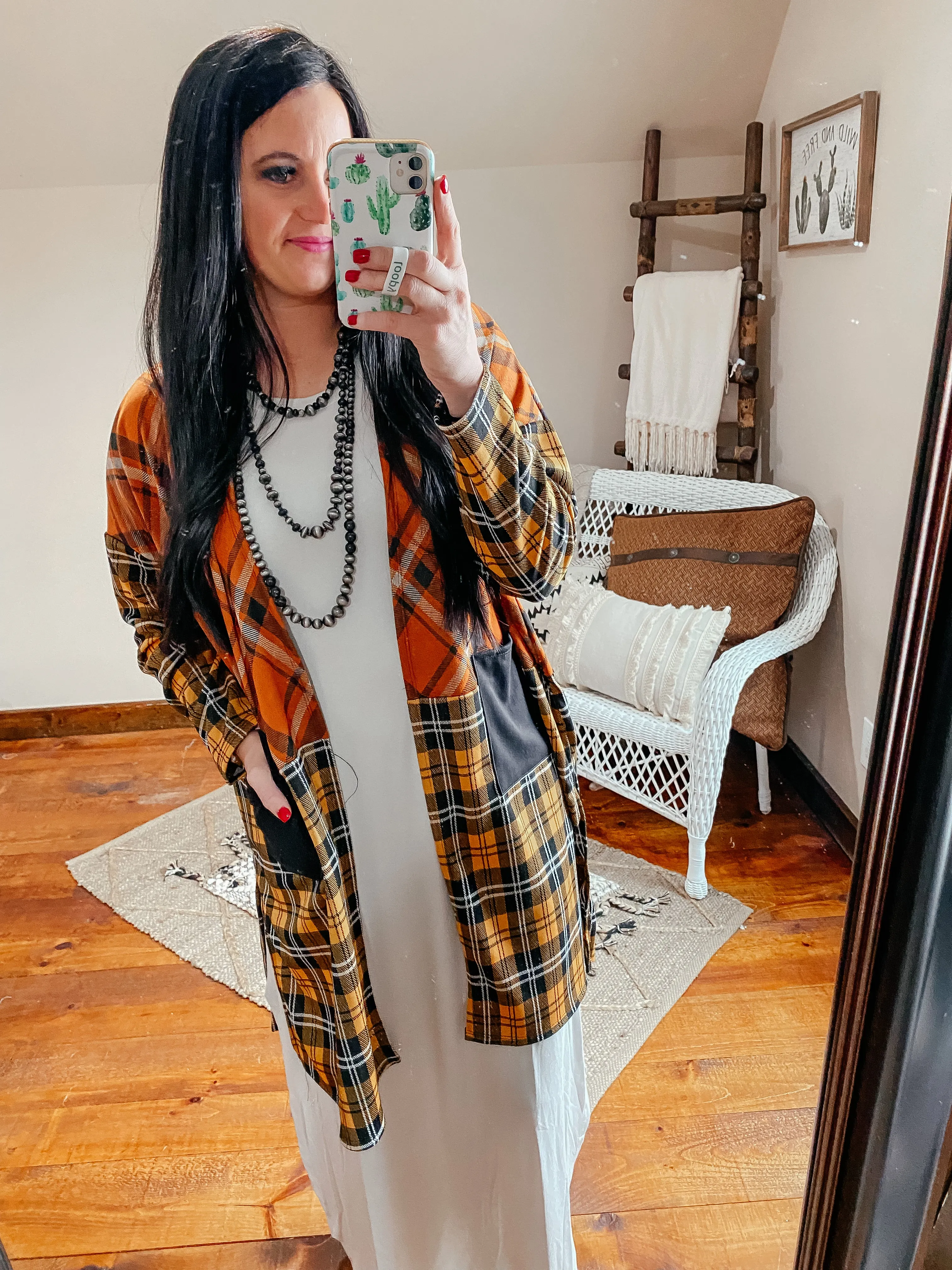 Piper Mix Plaid Cardigan