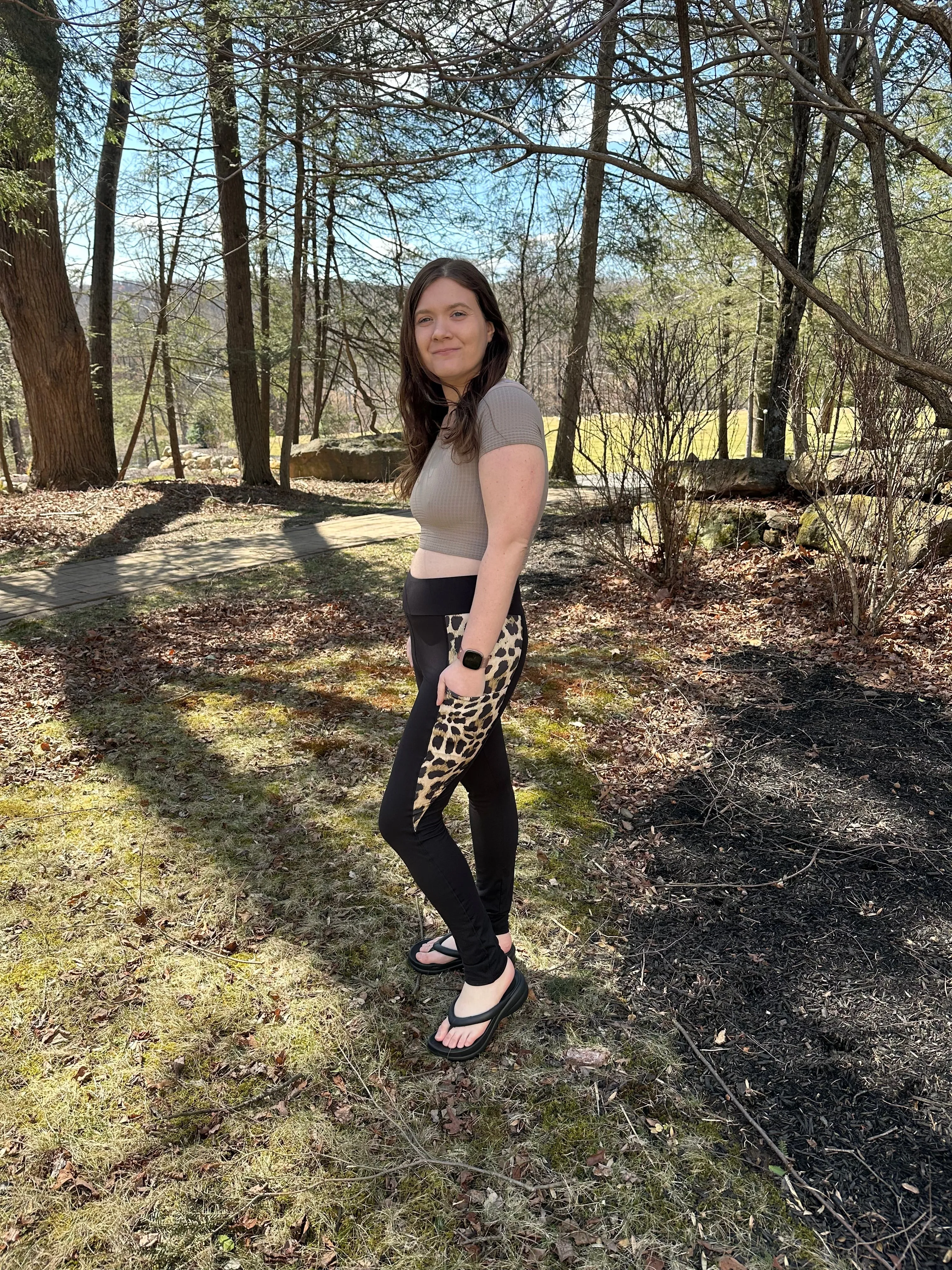 PreOrder | The Gianna Leopard Panel Scultpting Leggings