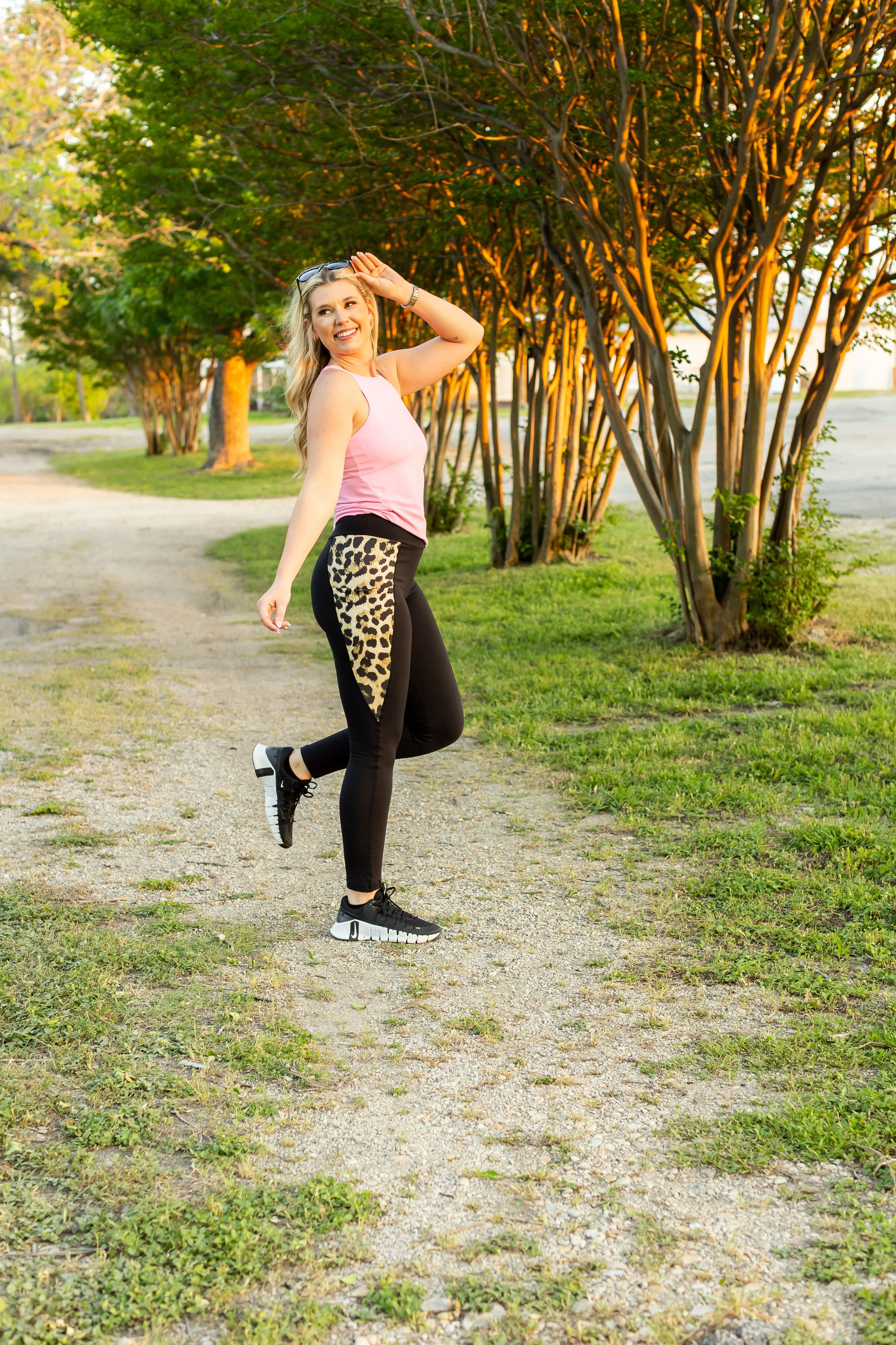 PreOrder | The Gianna Leopard Panel Scultpting Leggings