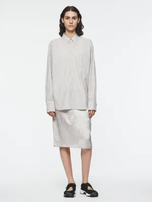 Ring Snap Shirt in Bone Plaid