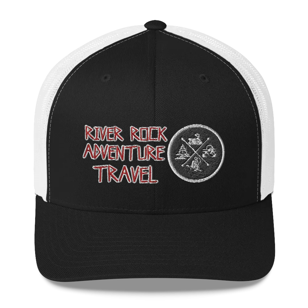 River Rock Adventure Travel Trucker Cap