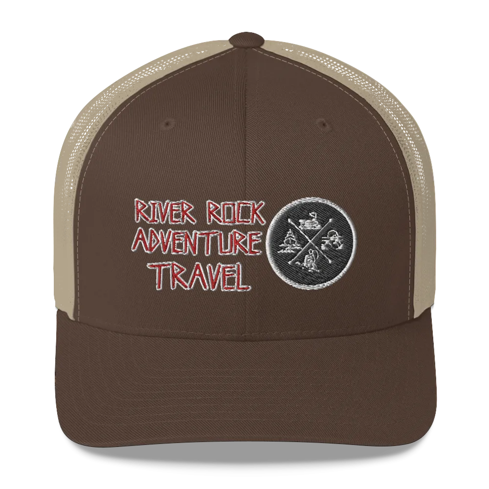 River Rock Adventure Travel Trucker Cap