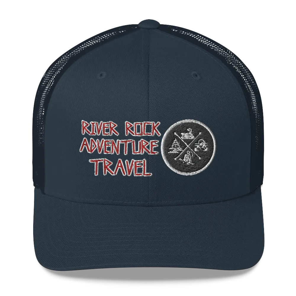 River Rock Adventure Travel Trucker Cap