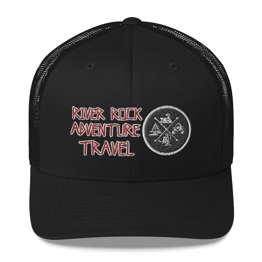 River Rock Adventure Travel Trucker Cap