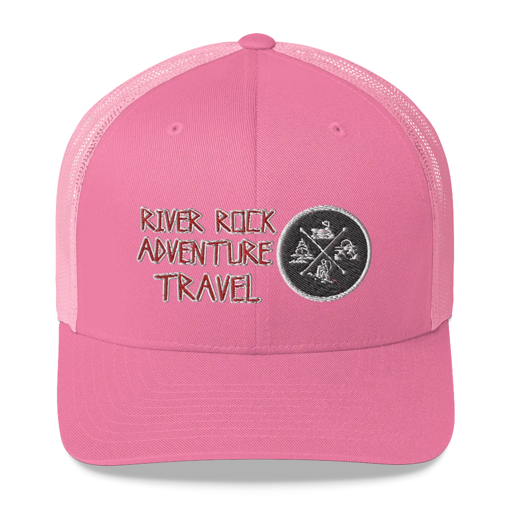 River Rock Adventure Travel Trucker Cap