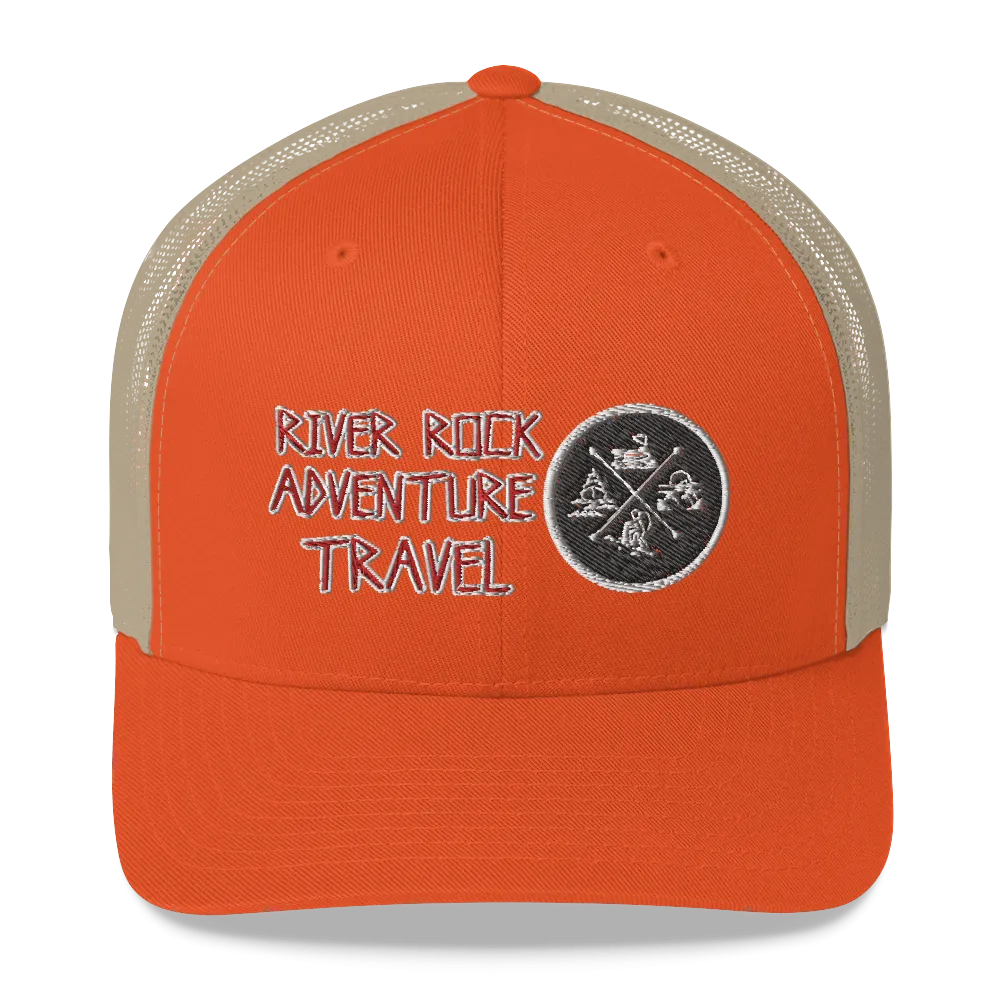 River Rock Adventure Travel Trucker Cap