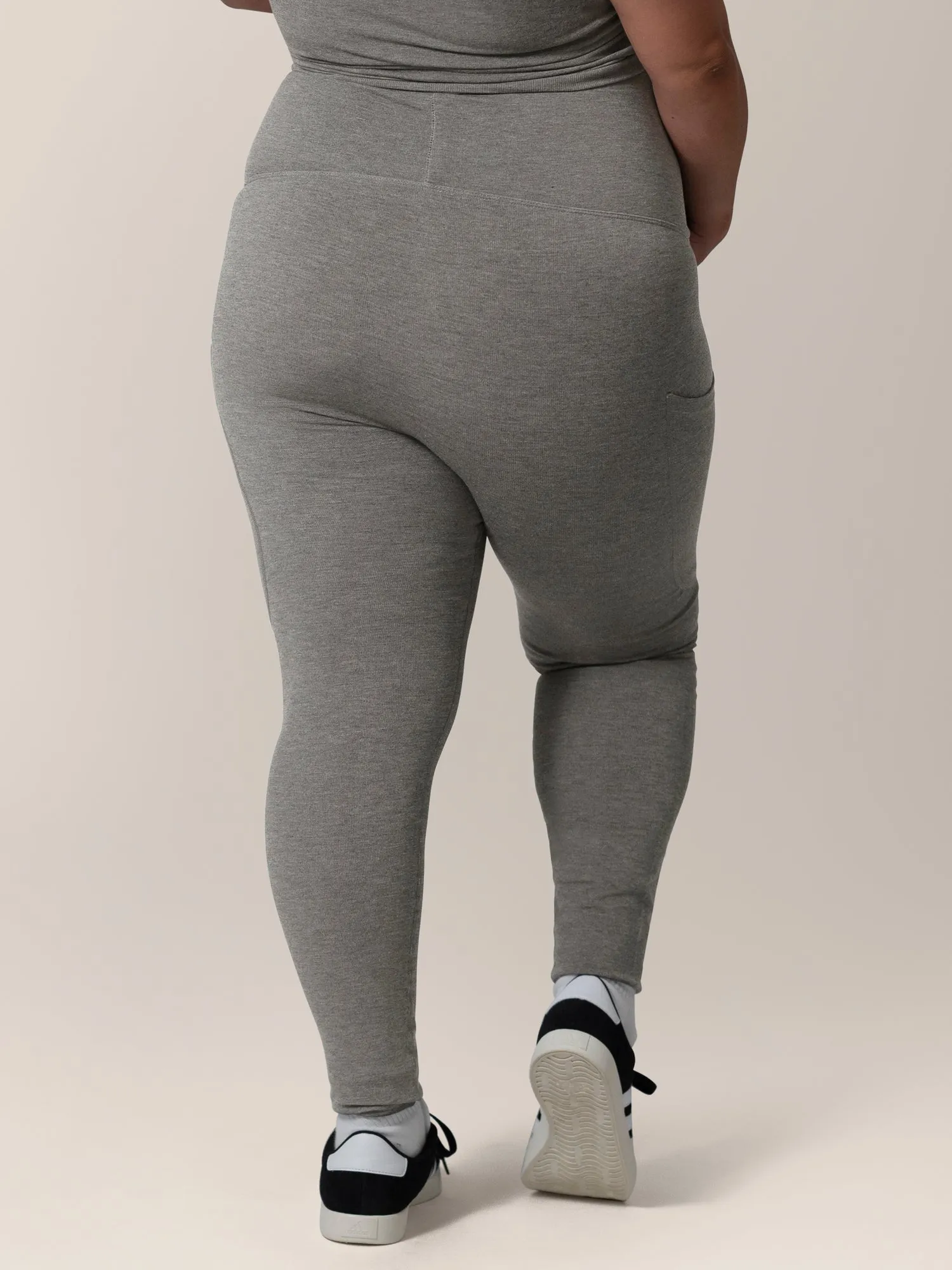 Sublime® Bamboo Maternity & Postpartum Crossover Legging | Charcoal