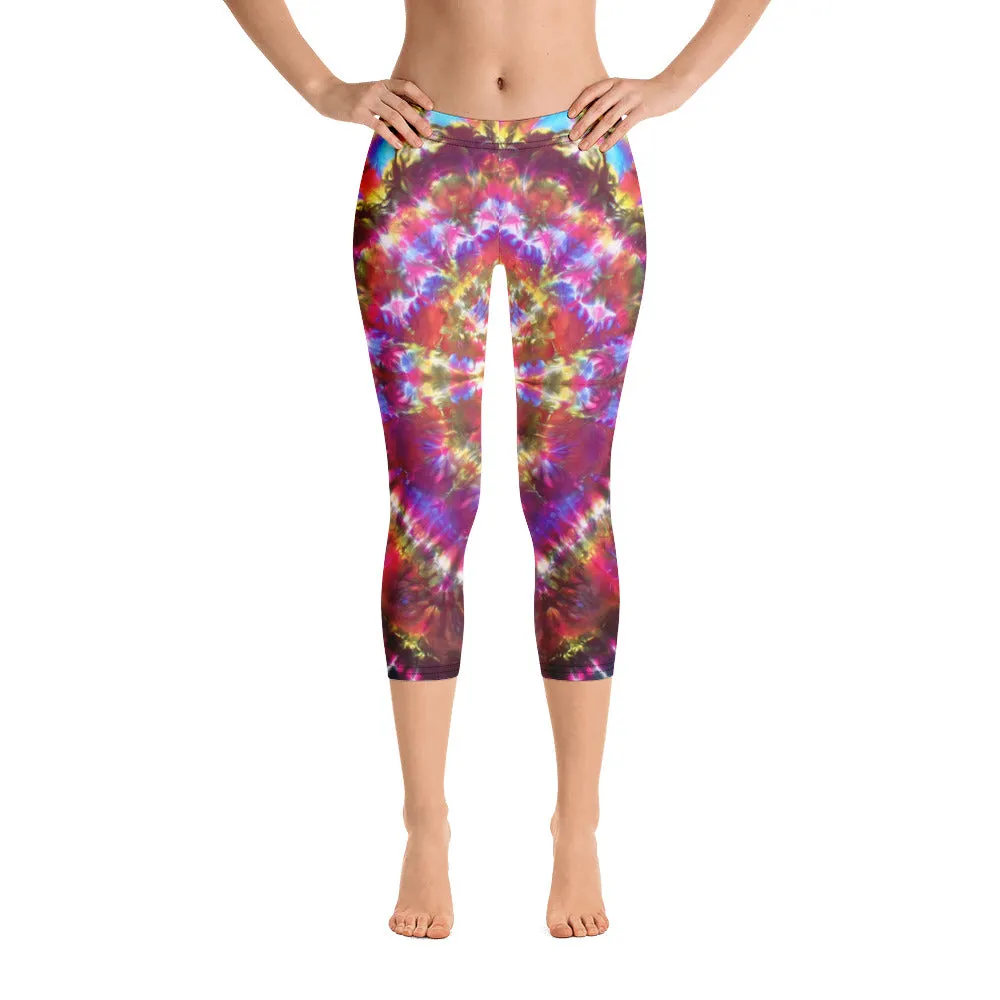 Transcendant Orchidaceae' Capri Leggings