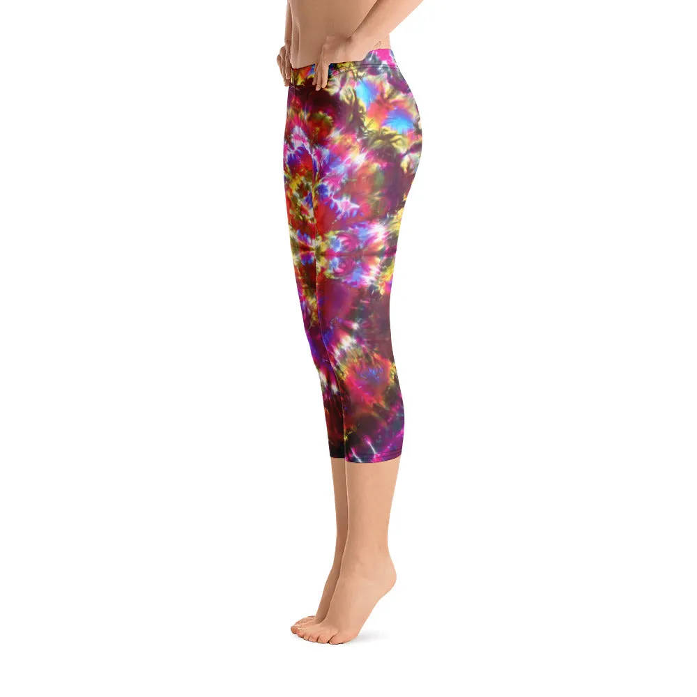 Transcendant Orchidaceae' Capri Leggings