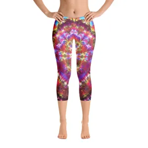 Transcendant Orchidaceae' Capri Leggings