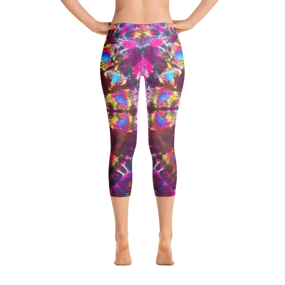 Transcendant Orchidaceae' Capri Leggings