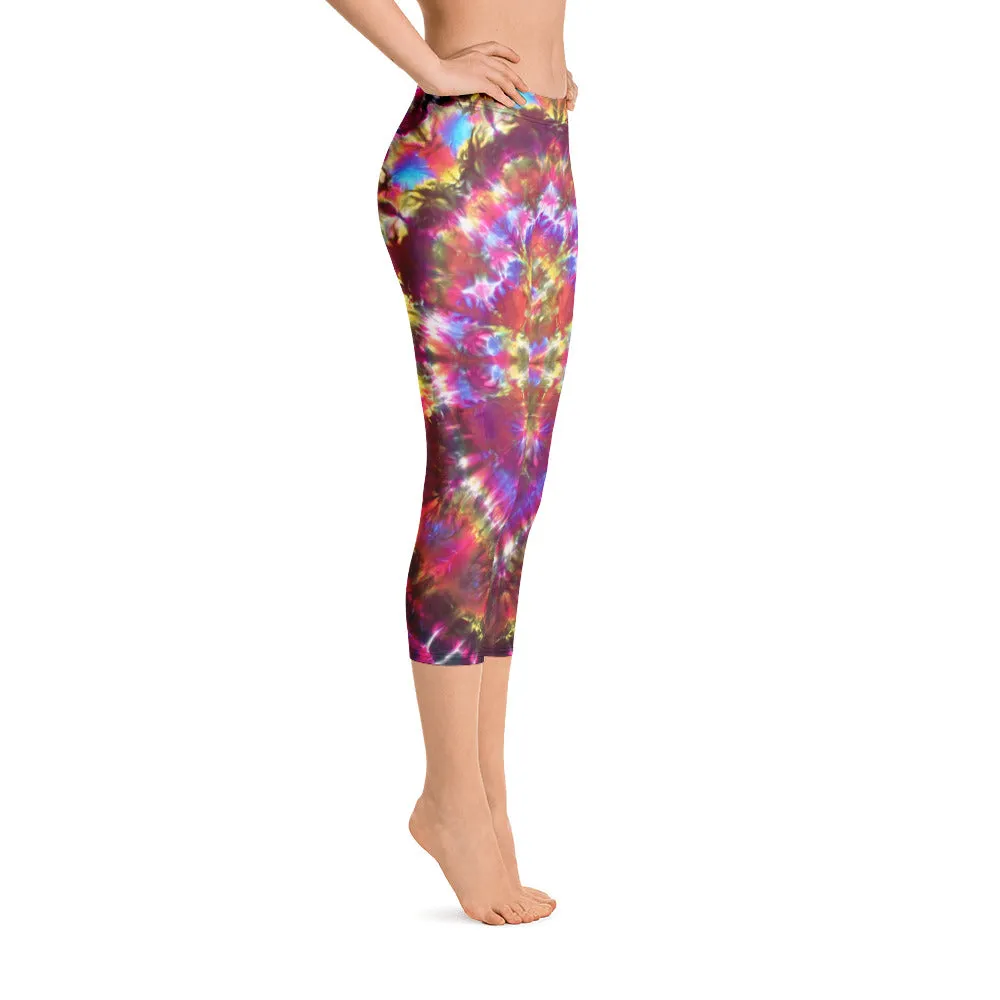 Transcendant Orchidaceae' Capri Leggings